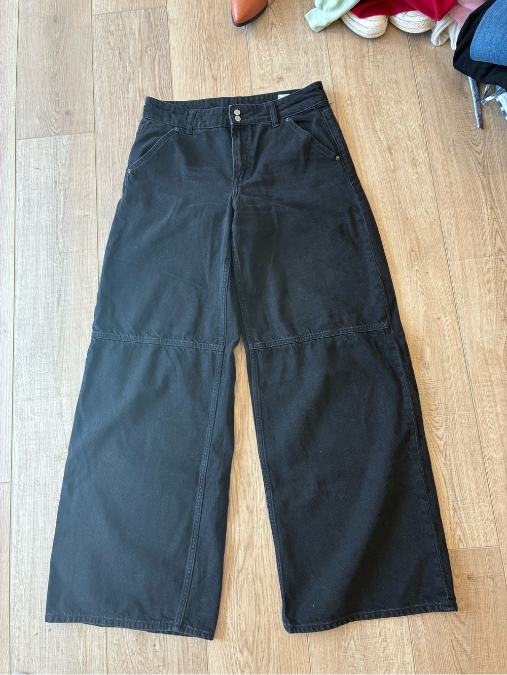 Gap ultra baggy wide leg jean mid rise super soft Lyocell blend size 6 tall